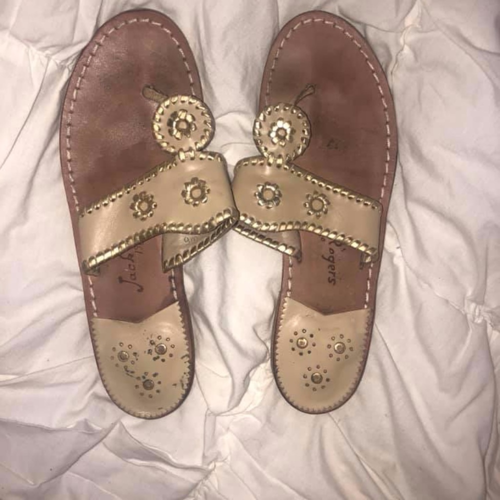 Gold Jack Rogers Women's Size 9